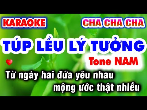 Karaoke TÚP LỀU LÝ TƯỞNG | Tone Nam Cha Cha Cha 2023 | Karaoke Nhạc Sống 9669 KLA