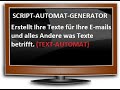 Programmerstellung SCRIPT TEXT GENERATOR