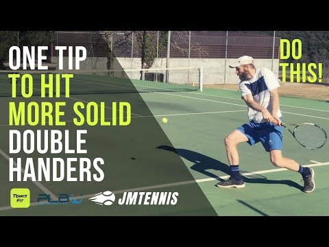 Double Handed Backhand: One Tip to Hit More Solid Backhands! I JM Tennis - Online Tennis Programs