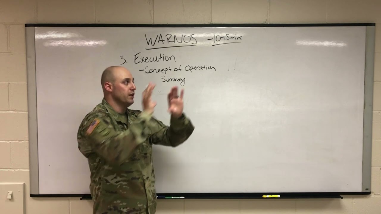 Warning Order WARNO