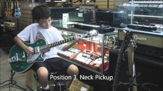 Easy Music Center : 11 Year old Mike Rips it on the Green Sparkle Jet