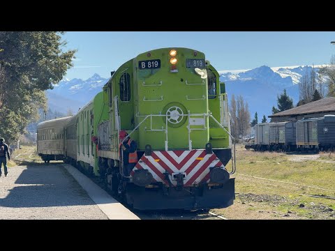 The TER with ALCO B819 at 8 and PURE HORN with a SPECTACULAR SUNRISE! Patagonian Train Sept 2025
