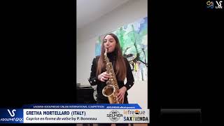 Greta MORTELLARO plays Caprice en forme de valse by P. Bonneau #adolphesax