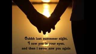 Last summer night-lyrics-by Zara