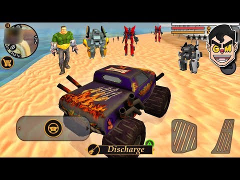 MONSTER TRUCK ROBOT | Vegas Crime Simulator - Commentary Gameplay (Android/iOS)