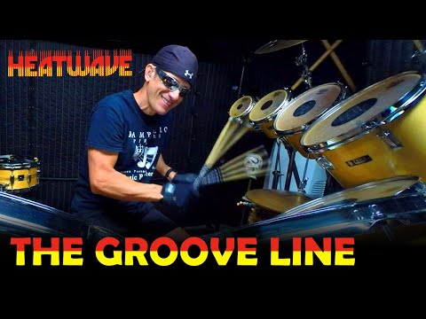 THE GROOVE LINE Drum Cover (Extended Mix) Heatwave HD (🎧High Quality Audio)《 with Lyrics 》