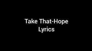 Take That-Hope  Lyric Video
