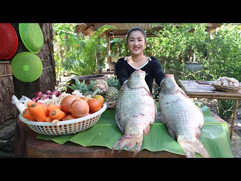 Giant river fishes cook 2 recipes with homestyle | Big fishes cooking | Cooking with Sreypov