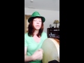 Beginner bodhran babe -Reilly's Daughter - the countdown to St Paddy's continues