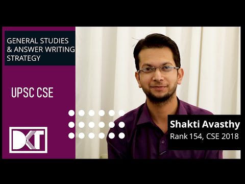 UPSC | GS Strategy & Answer writing | By Shakti Mohan | Rank 154 CSE 2018 Video