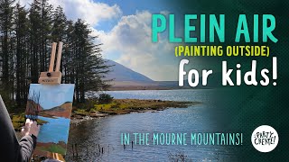 Plein Air Painting For Kids | How to Paint Landscapes | Spelga Dam and the Mourne Mountains