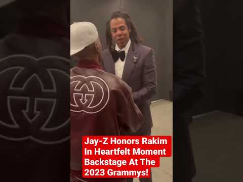 Jay-Z Honors Rakim in Heartfelt Moment at the 2023 Grammy Awards: A Hip-Hop Legacy"#shorts