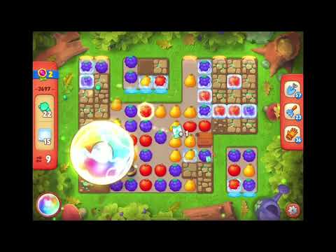 GardenScapes Level 3697 no boosters (18 moves)