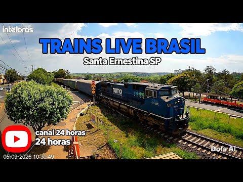 TRENS AO VIVO SANTA ERNESTINA SP BRASIL 
