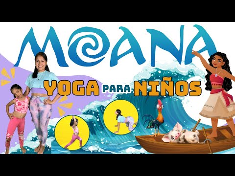 Yoga Moana | Yoga para niños | 🌊 Ayuda a Moana a devolver el corazón de Tefiti🌺|Yoga con Liz