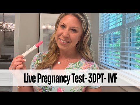 Live Pregnancy Test 3DPT- First FET- IVF Journey