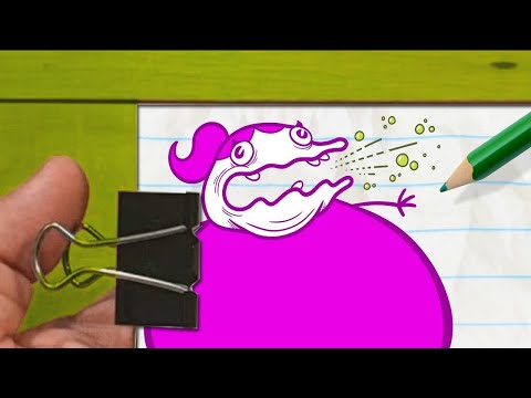 【Flip Book】 Pencilmate Gets Burped On！ -in- LOVE BURPS - Pencilmation Cartoons-Part 3