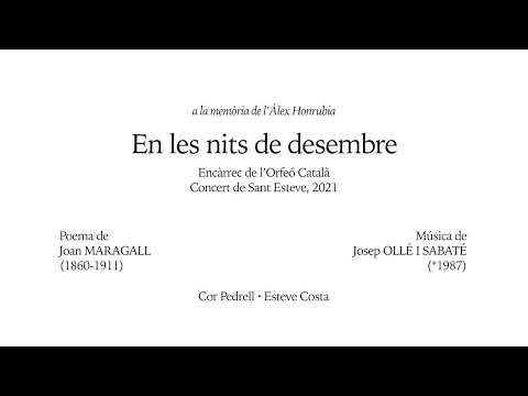 En les nits de desembre - Josep Ollé / Joan Maragall - Cor Pedrell - Esteve Costa - Partitura/Score