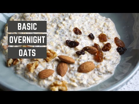 Basic Overnight Oats | Healthy Weight Loss Meal Prep Breakfast Recipe | Quick and Easy