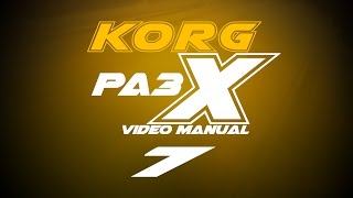 MCI Korg Pa3x Video Manual - Part 7 of 8 ///BG SUBS///