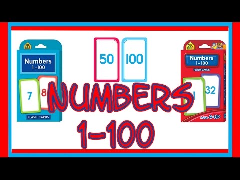 Numbers 1-100 Flash Cards by School Zone SZP04005