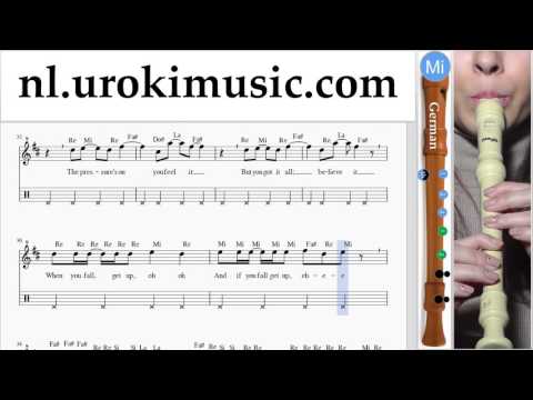 Blokfluitles (G.) Shakira - Waka Waka Blokfluitles Deel#2 um-374