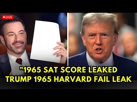 Trump Mocks Harvard — Kimmel Drops a Fictional 1965 SAT Card LIVE