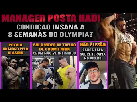 Hadi Choopan está insano + Nick Walker e CBUM treinam juntos + Zancanelli fala sobre seu joelho