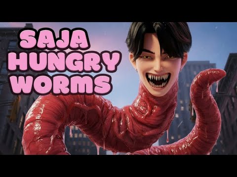 SAJA BOYS BECOME HUNGRY WORMS 🪱🔥 | K-Pop Demon Hunters Lyrics Video