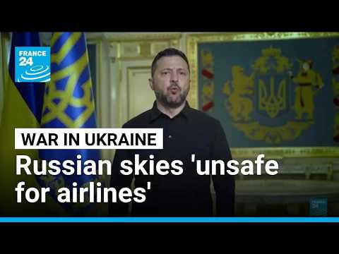 ‘The sky is for drones’: Zelensky warns Russian skies unsafe for airlines