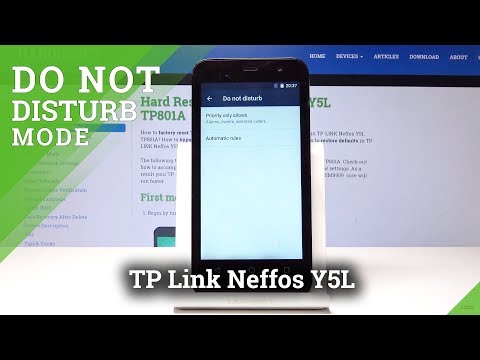 How to enable Do Not Disturb Mode in TP Link Neffos Y5L - Silent Mode