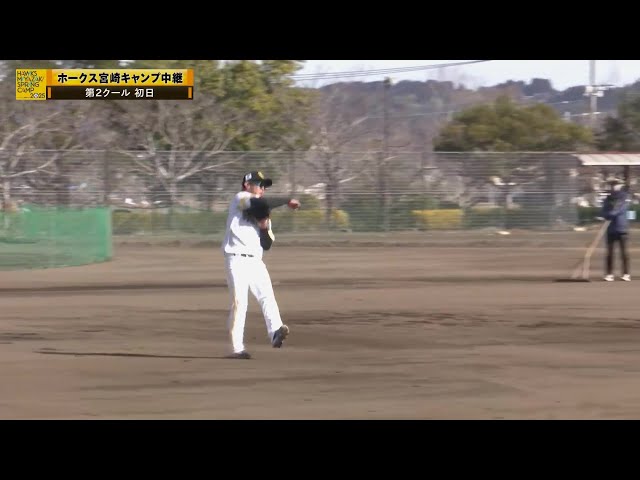 【春季キャンプ】まだ若手には負けない!! ホークス・今宮健太と中村晃が特守で軽快な動きを披露!!  2025年2月6日 福岡ソフトバンクホークス