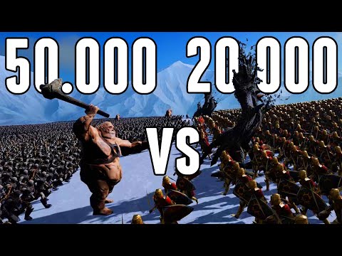 50.000 ORCS vs 20.000 SWORDSMEN | EPIC FANTASY BATTLE SIMULATOR