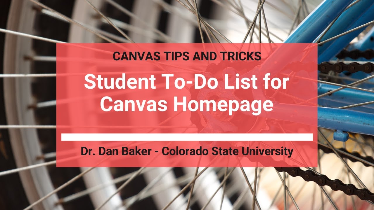 Canvas LMS Tips and Tricks: Creating a Student To-Do List with Canvas Design Tools