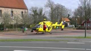 preview picture of video 'Rettungshubschrauber (RTH) Christoph 26 startet in Hohenkirchen, Wangerland, Friesland'