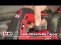 18V Milwaukee M18 Cordless Grease Gun Kit - Grease Gun, 2 X 5Ah Batteries, Charger & Bag video