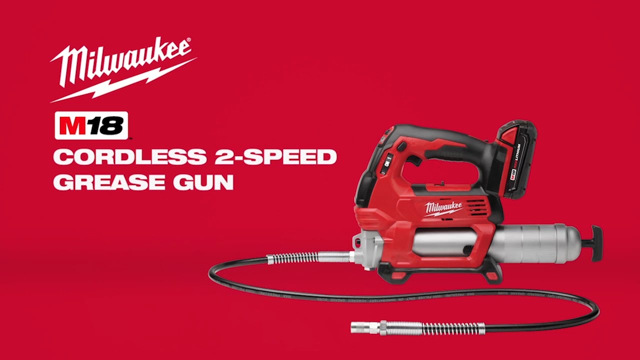 Milwaukee M18 Cordless 2-Speed Grease Gun Kit 2646-22CT