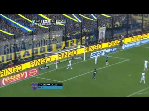 Boca 2 - Quilmes 0 GOLAZO DE RABONA de Calleri / Fecha 17 Torneo Julio H. Grondona 2015