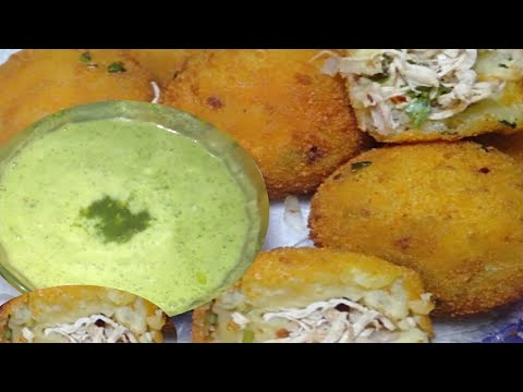 HowTo Make chicken stuffed potatoes Balls/Croquette...