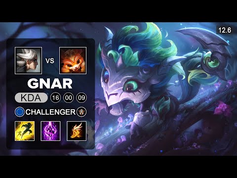 Gnar vs Camille Top - EUW Challenger - Season 12 Patch 12.6