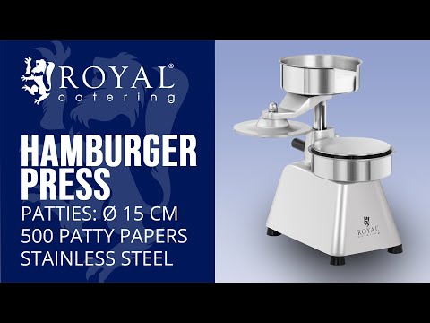 video - Hamburger Press - 15 cm