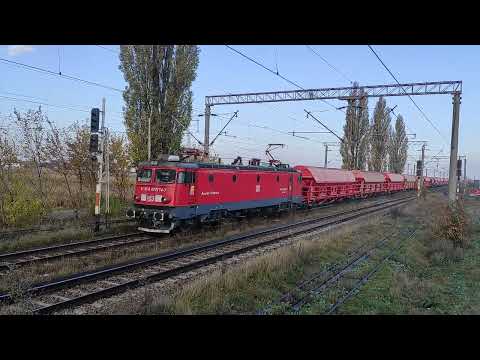 Tren de marfa DB Cargo Romania trece prin Sabaoani cu EA774 - 03.11.2022