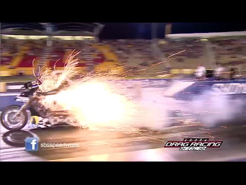 Speedweek: Chris Porter's Top Fuel Harley explodes
