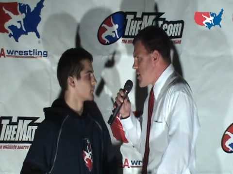 Cadet Greco-Roman 130 pound Champion Zane Richards of Illinois