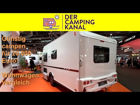 Günstig campen im neuen Wohnwagen - was gibt es für 20.000 Euro? Vergleichstest!