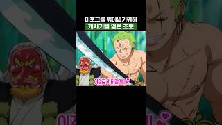 원피스) 미호크를 뛰어넘기위해 개사기템 얻은 조로