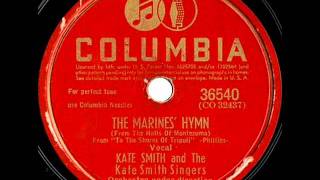 The Marines' Hymn by Kate Smith on 1942 Columbia 78.