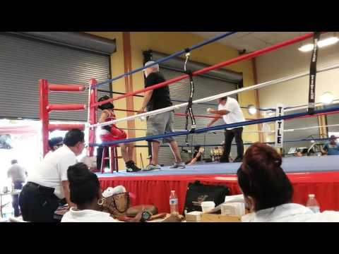 Manuel Tercero TKO at jurupa valley's boxing show 2016