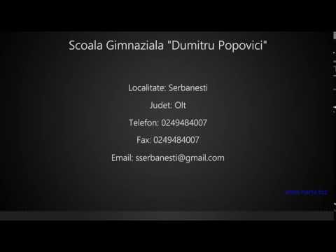 Scoala Gimnaziala "Dumitru Popovici" Serbanesti