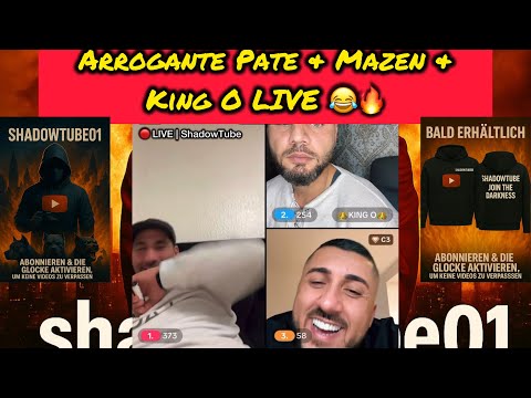 🔴 LIVE | Arrogant Godfather meets Mazen & King O – the live show completely escalates 😂🔥